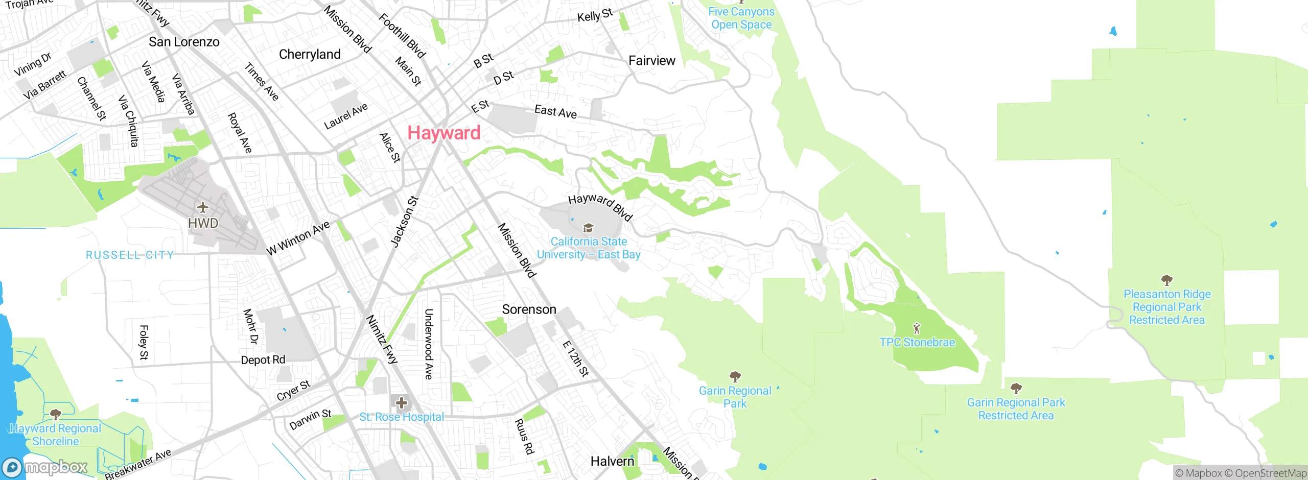 Map showing approximate location