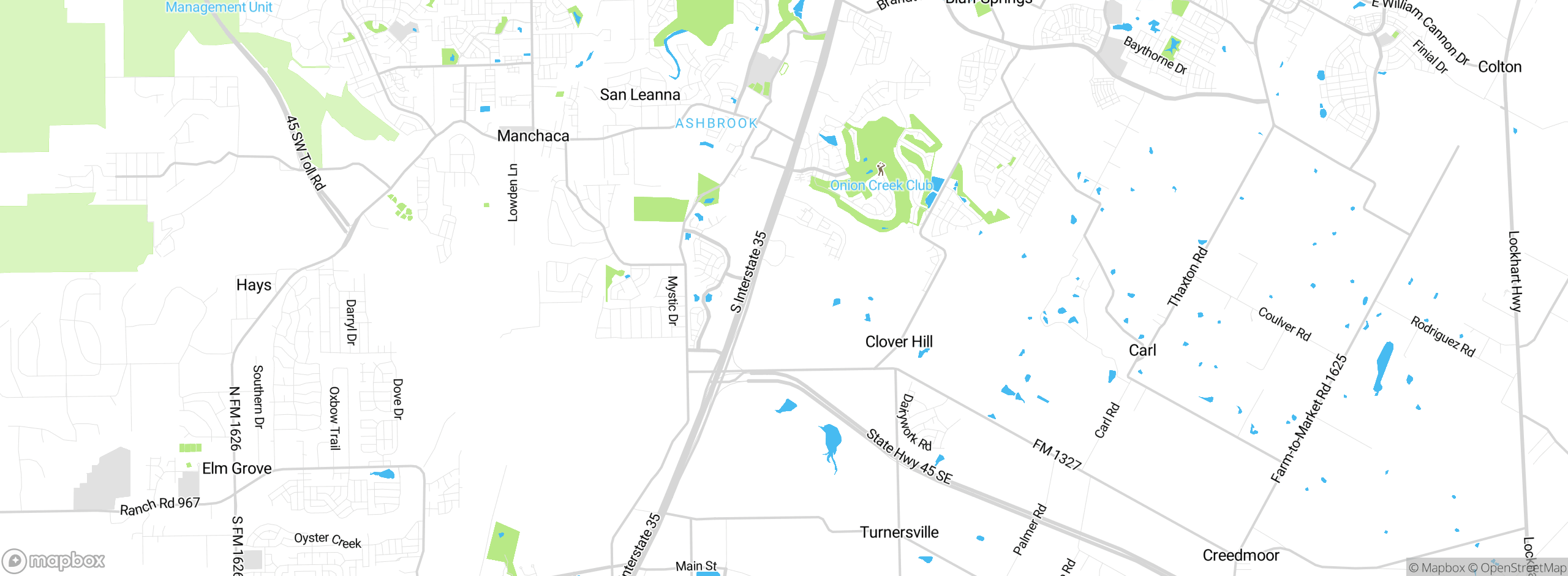 Map showing approximate location