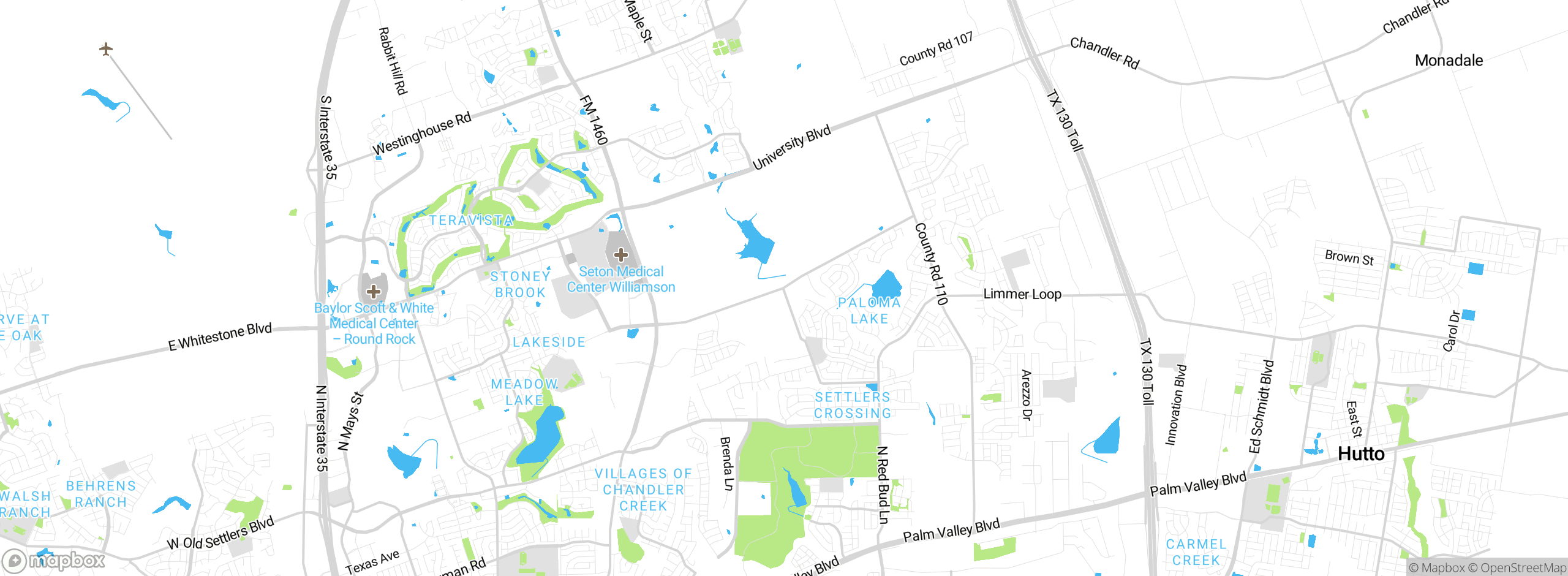 Map showing approximate location