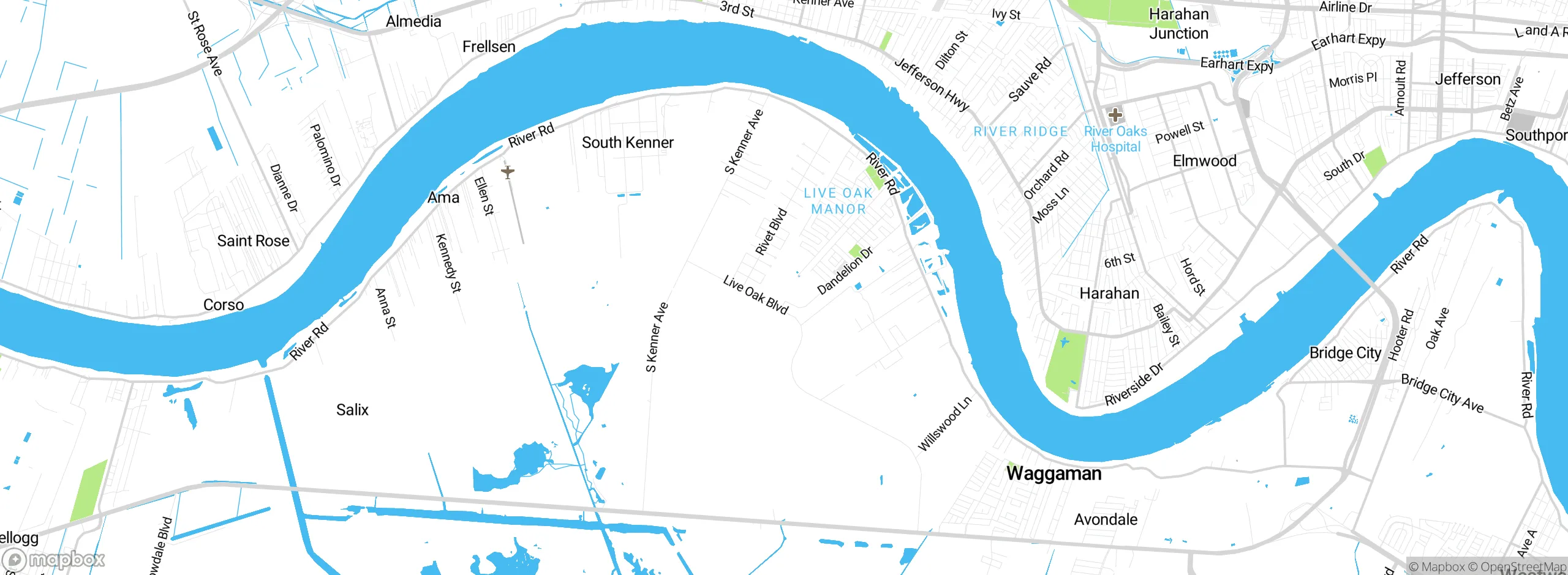 Map showing approximate location