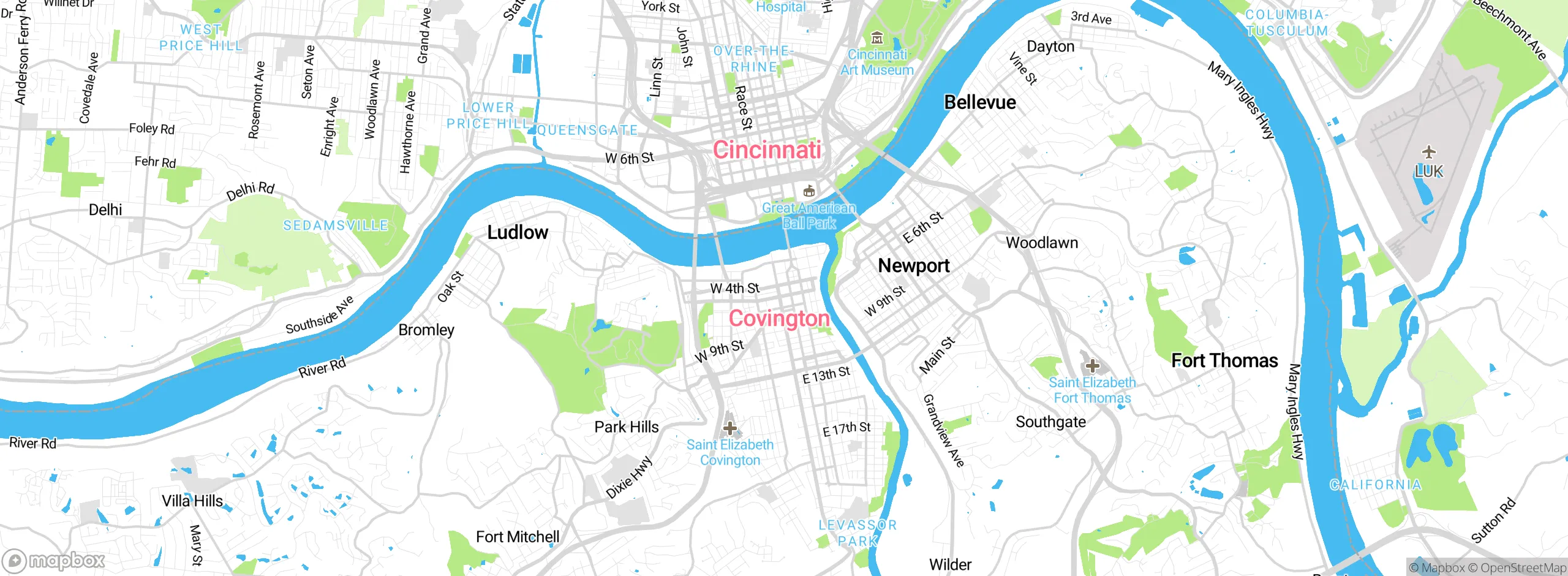 Map showing approximate location