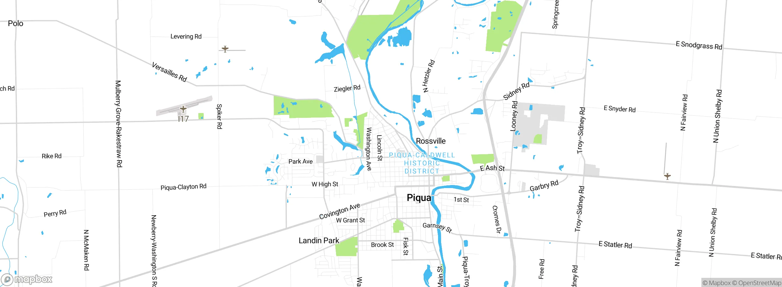Map showing approximate location