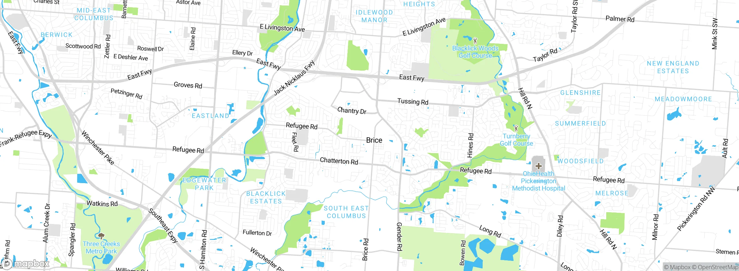 Map showing approximate location