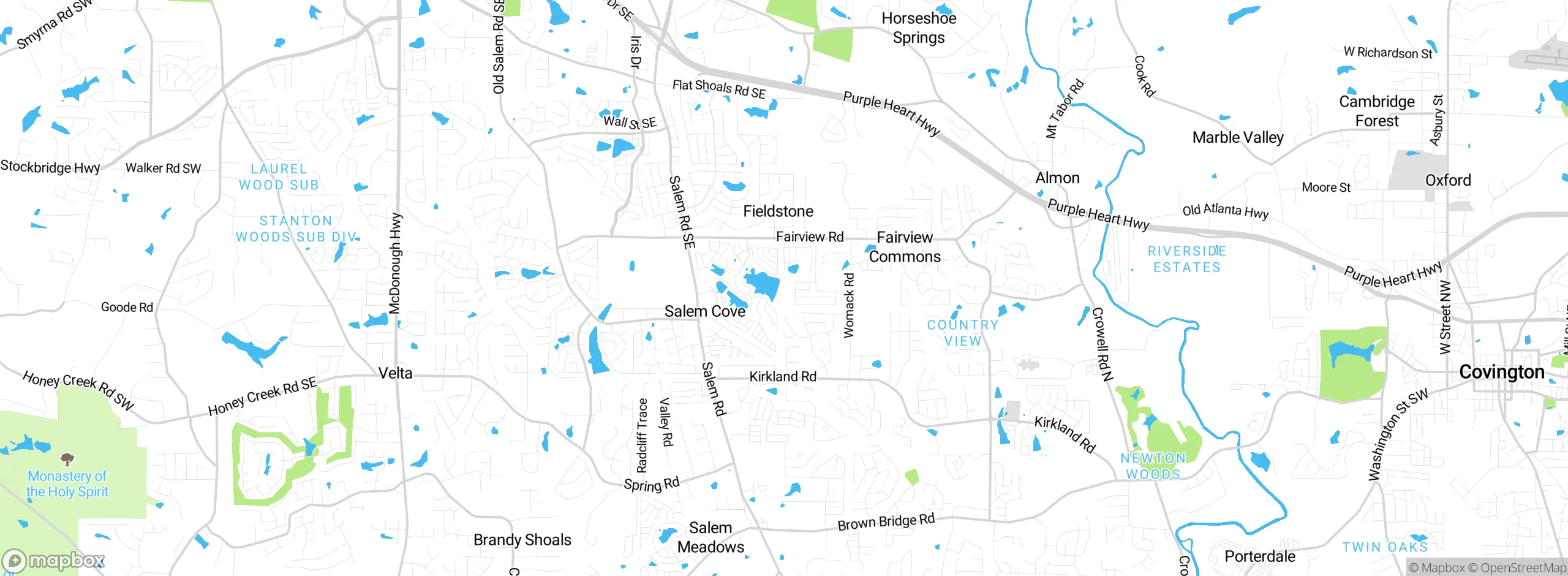 Map showing approximate location