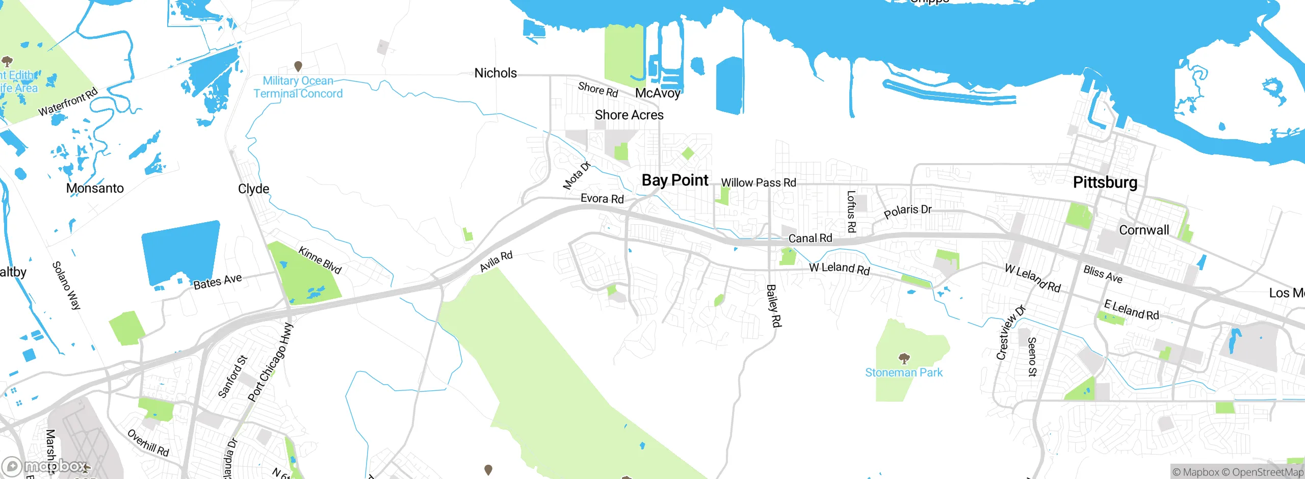 Map showing approximate location