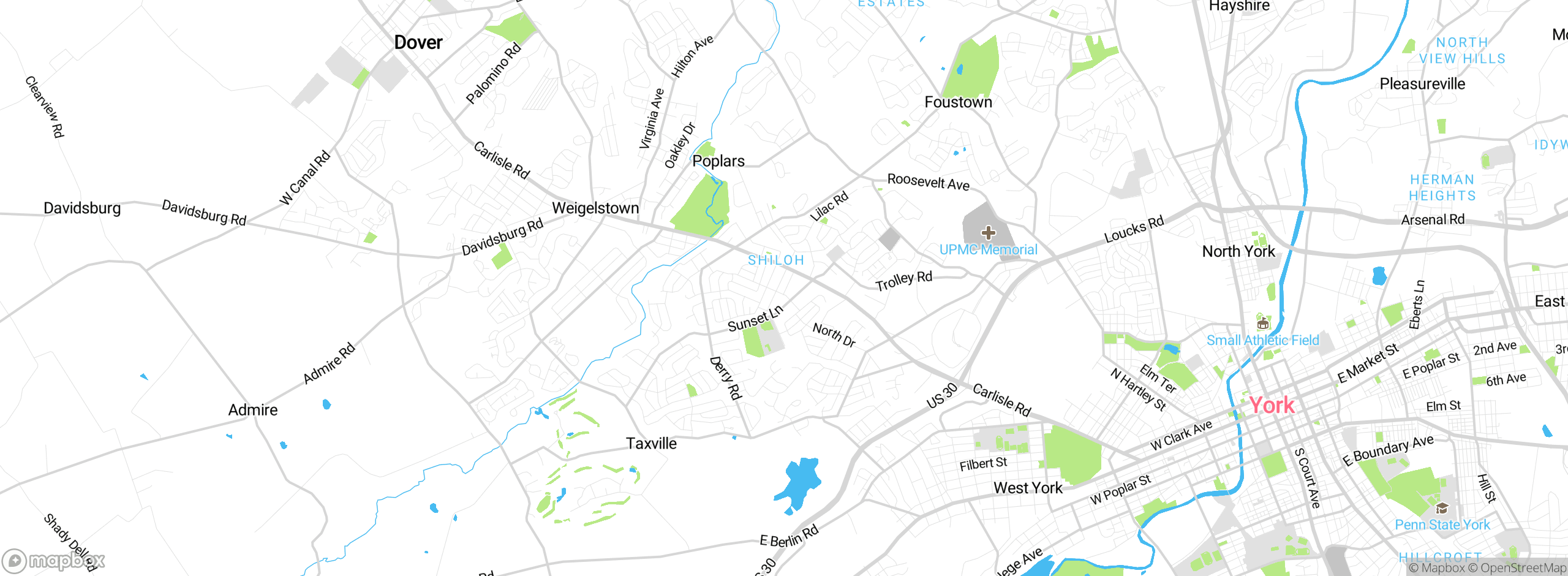 Map showing approximate location