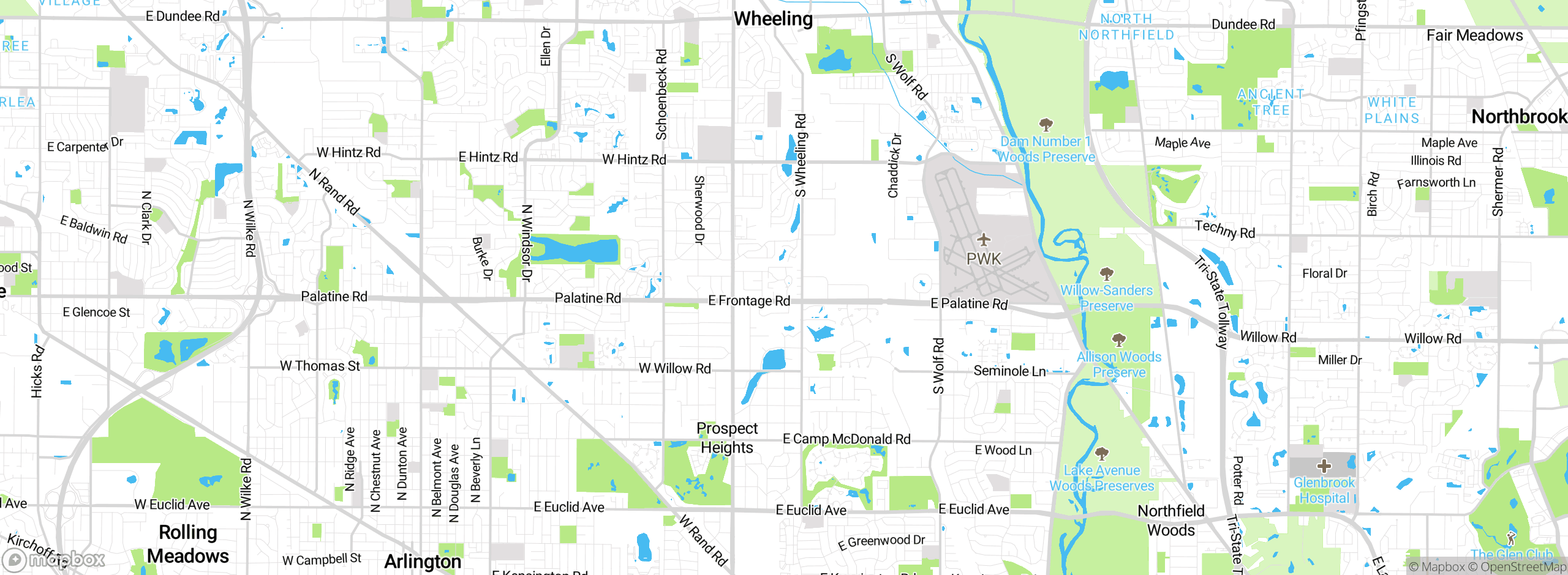Map showing approximate location