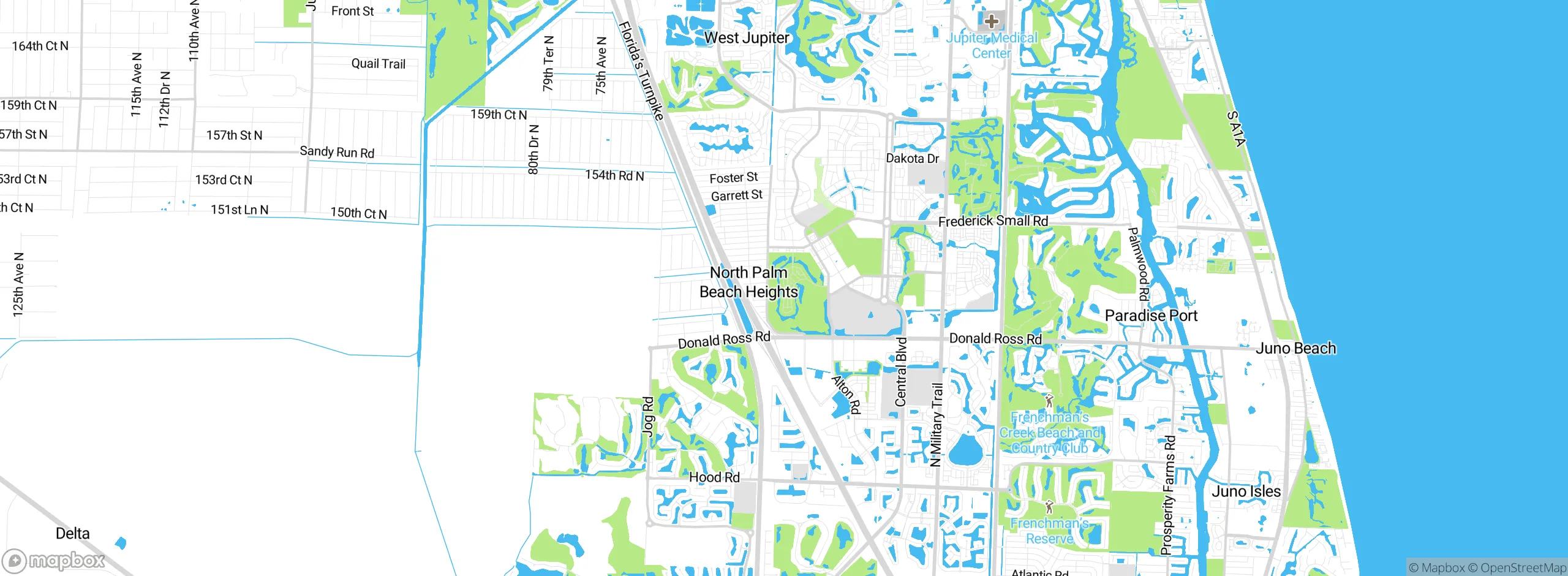 Map showing approximate location