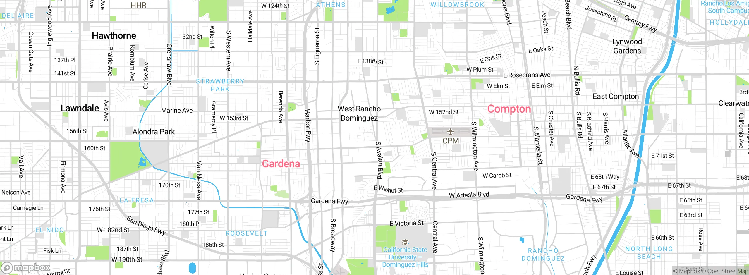 Map showing approximate location