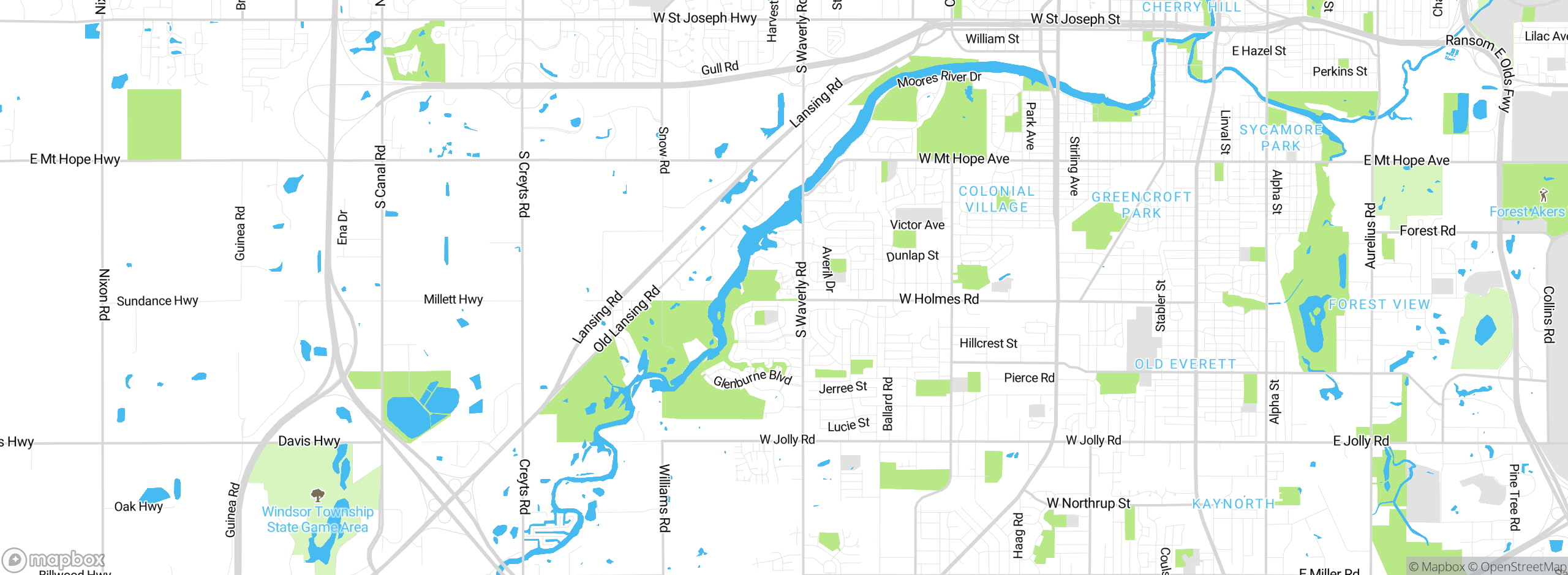 Map showing approximate location
