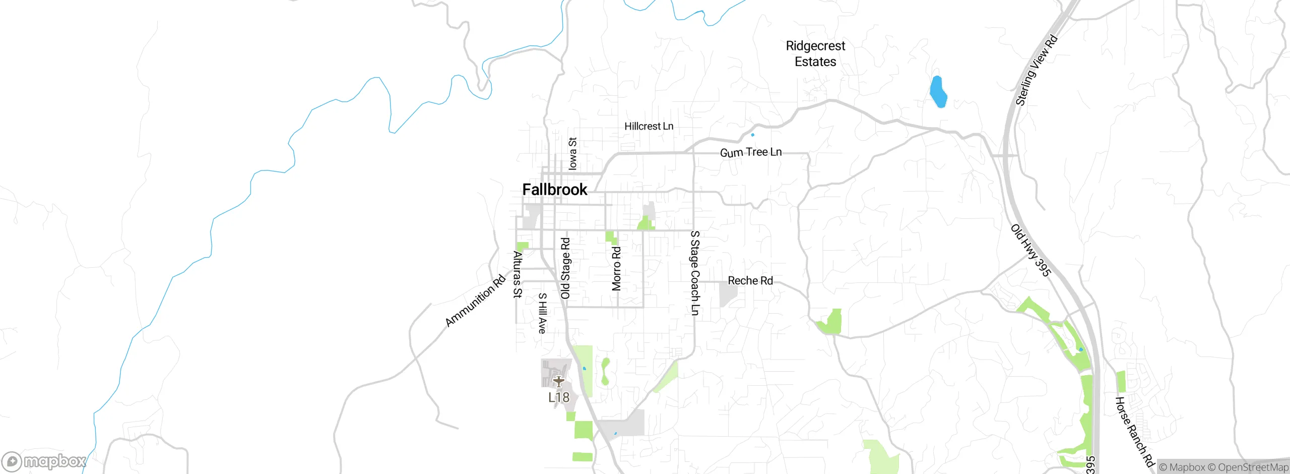 Map showing approximate location