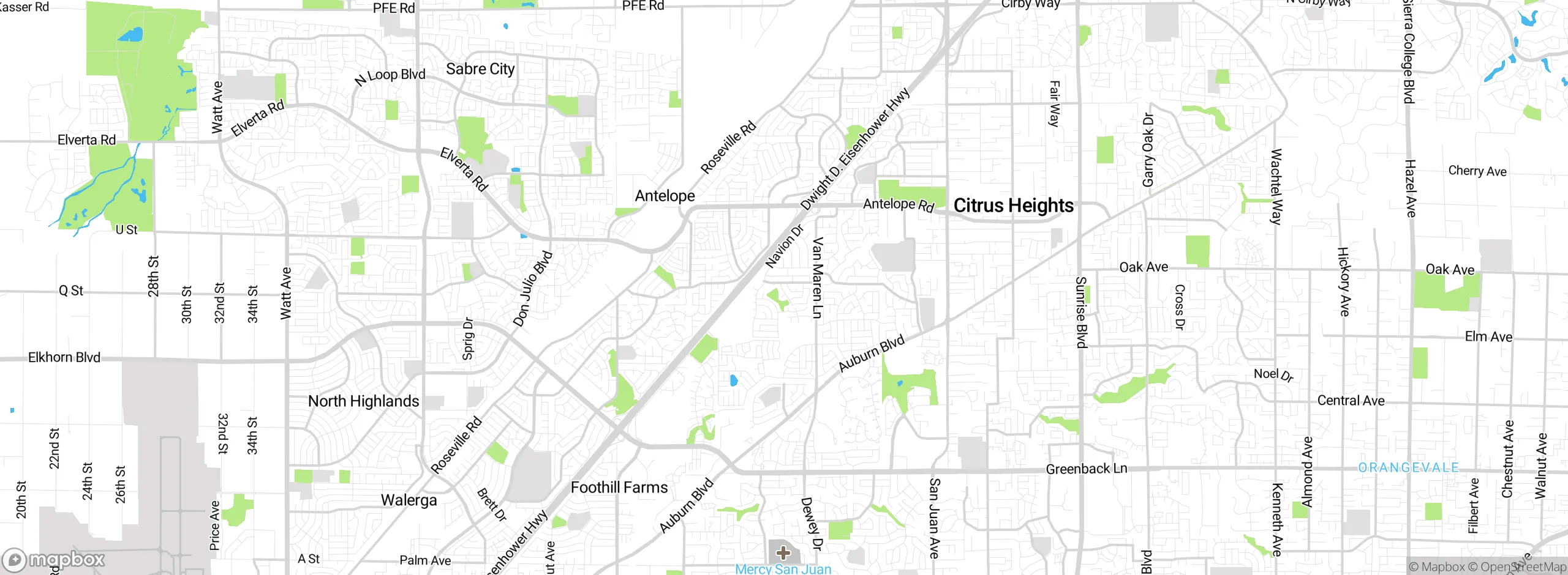 Map showing approximate location