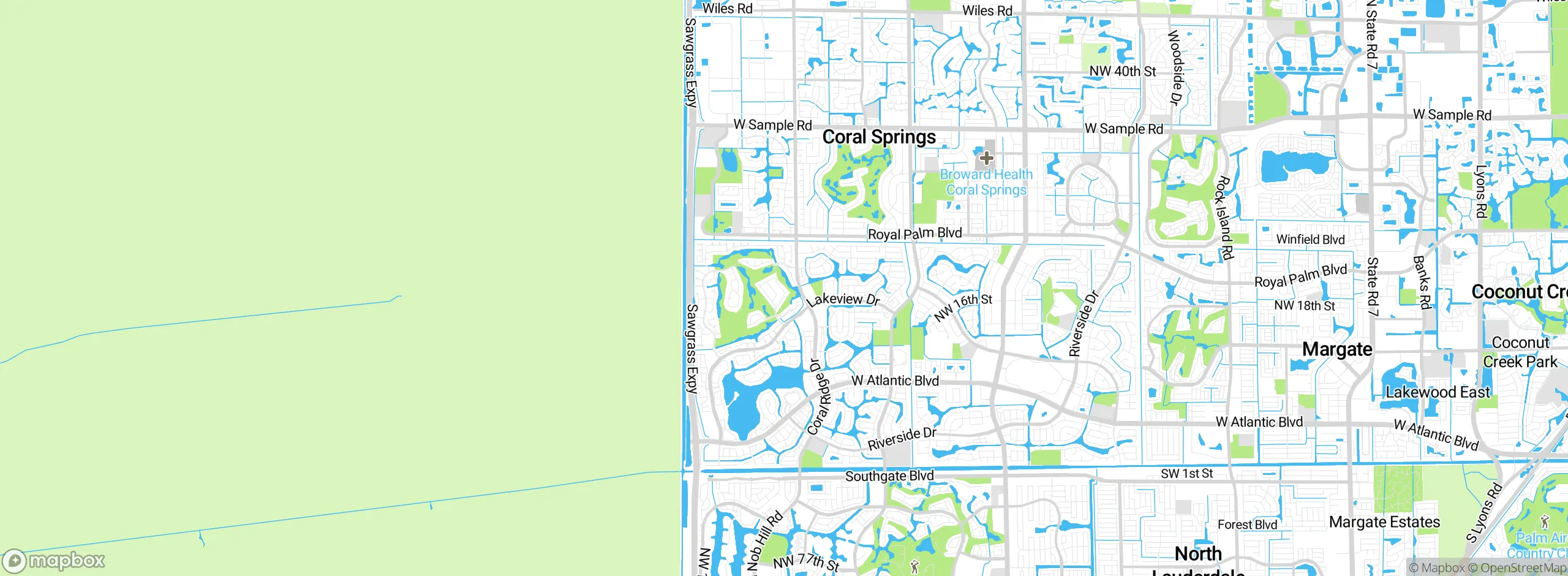 Map showing approximate location