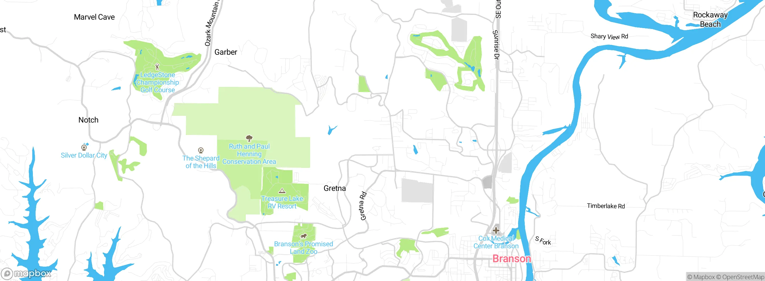 Map showing approximate location