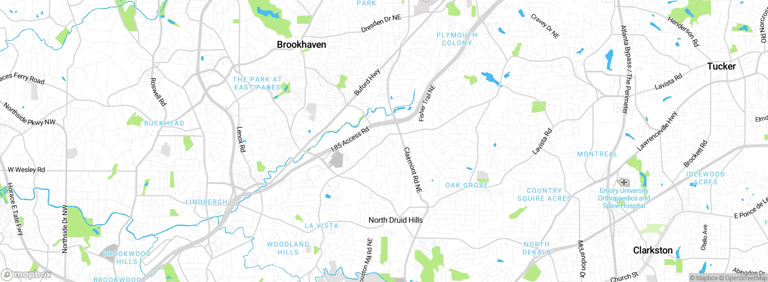 Map showing approximate location