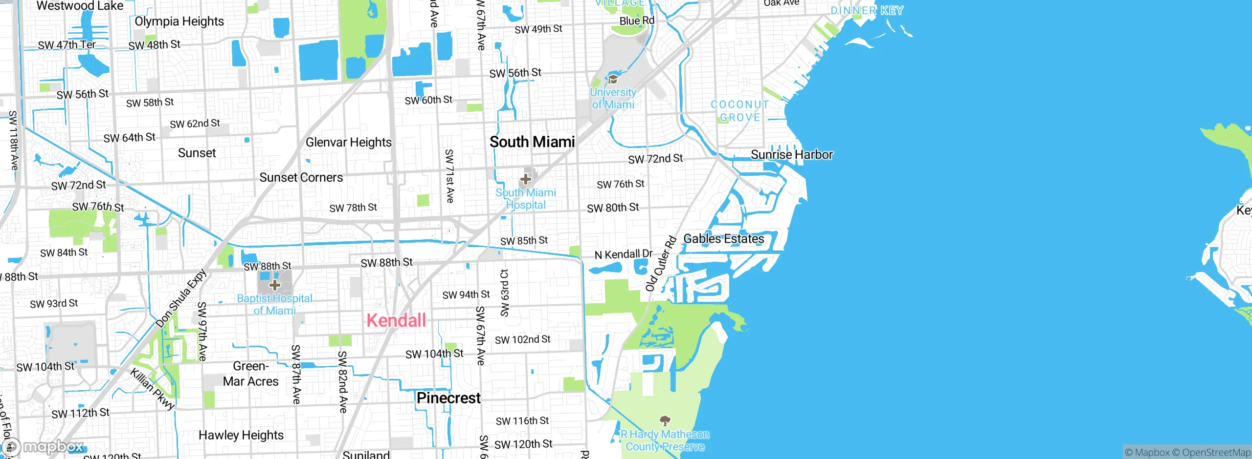 Map showing approximate location