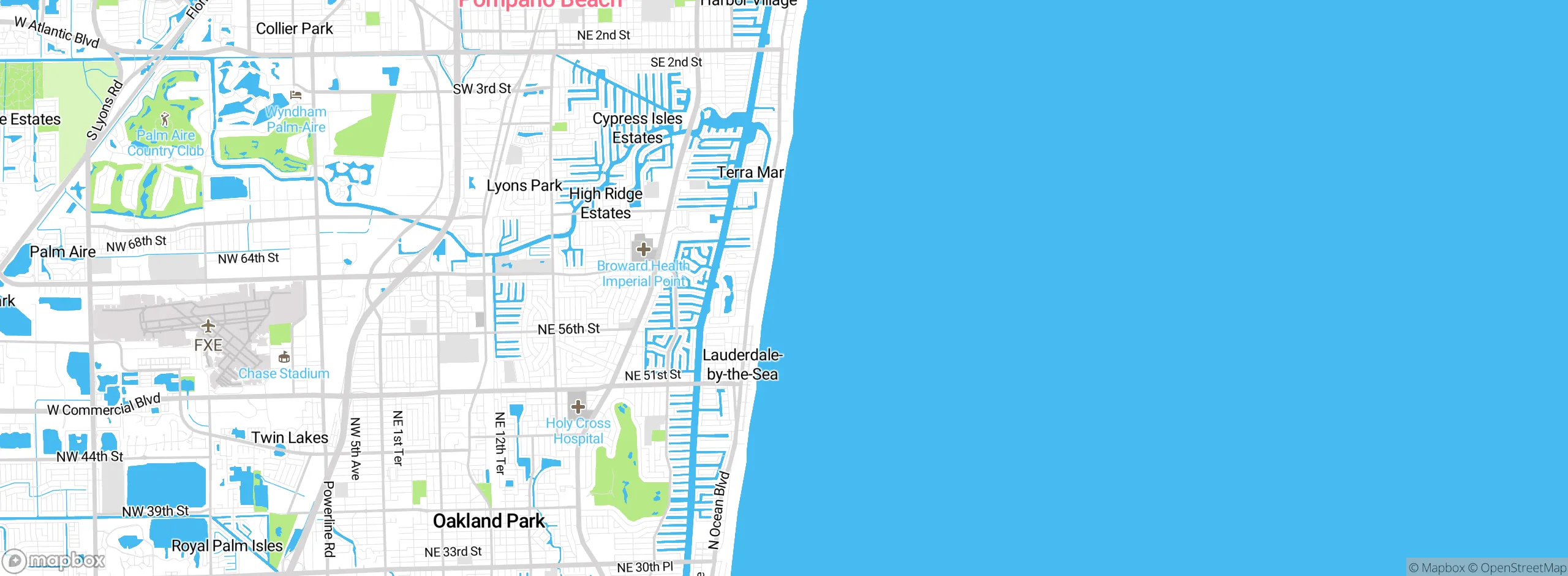 Map showing approximate location