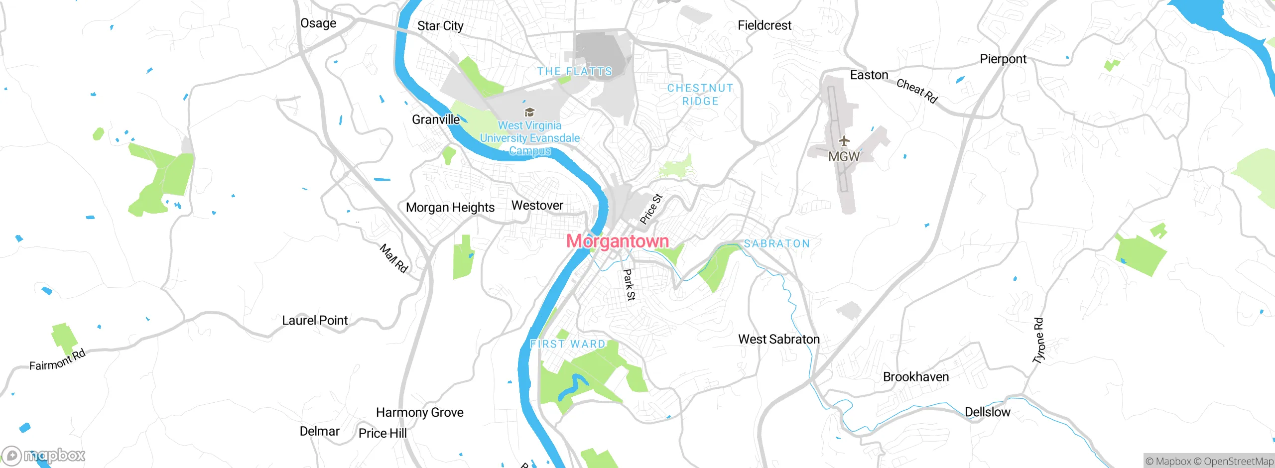 Map showing approximate location