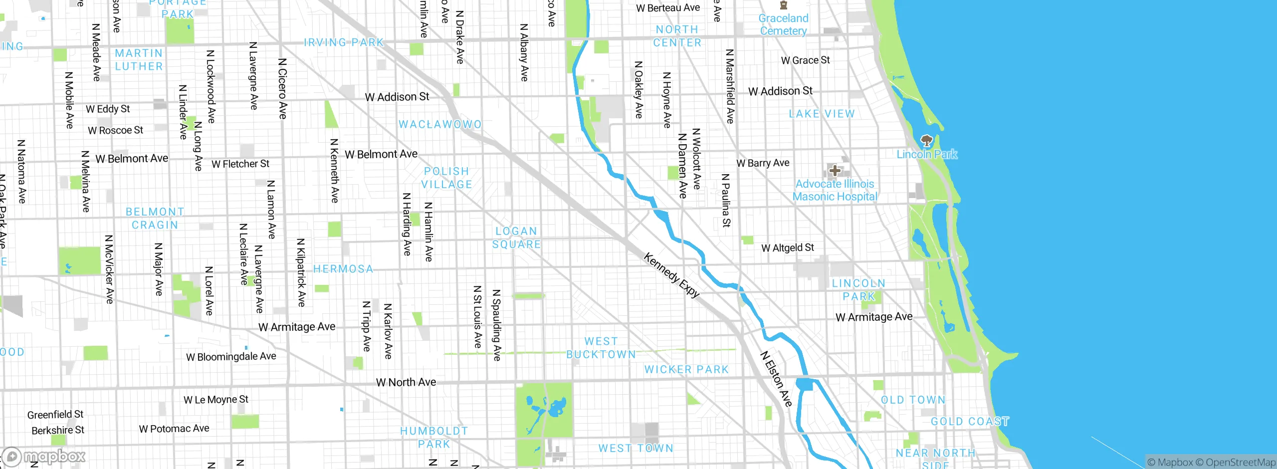 Map showing approximate location
