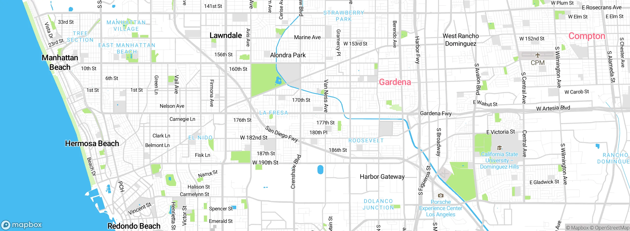 Map showing approximate location