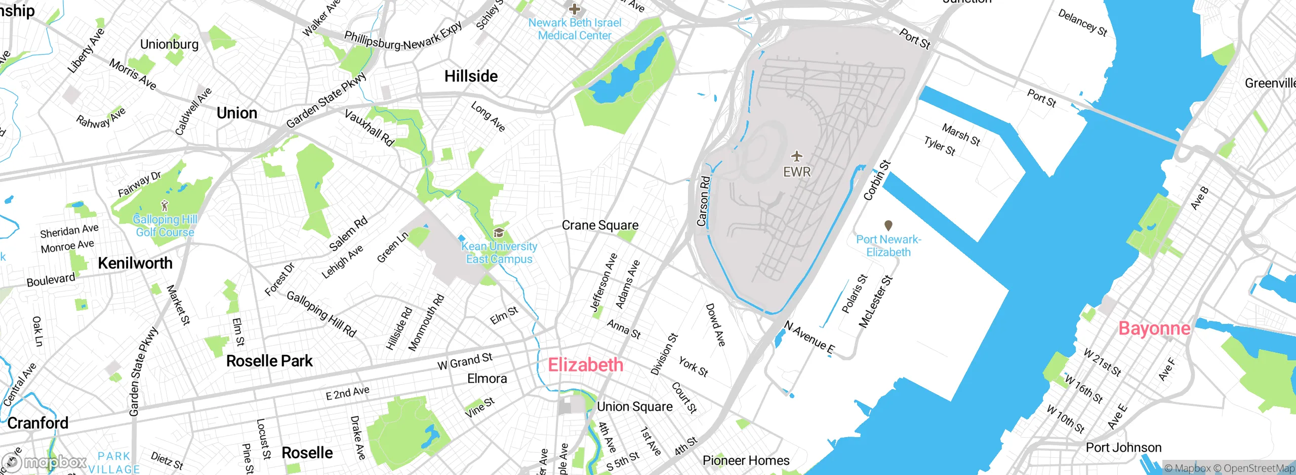 Map showing approximate location