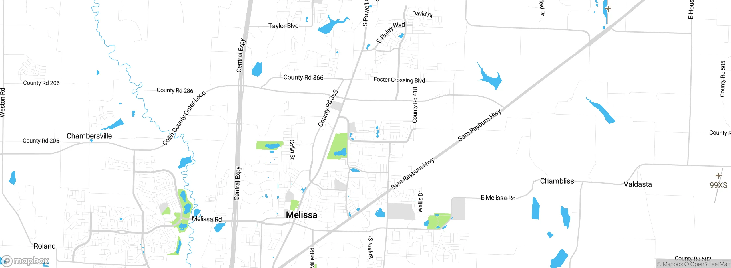Map showing approximate location