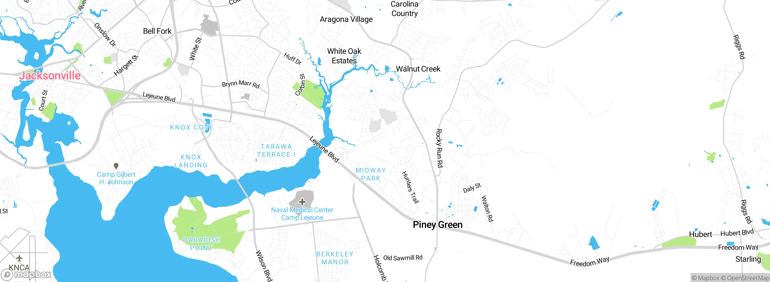 Map showing approximate location