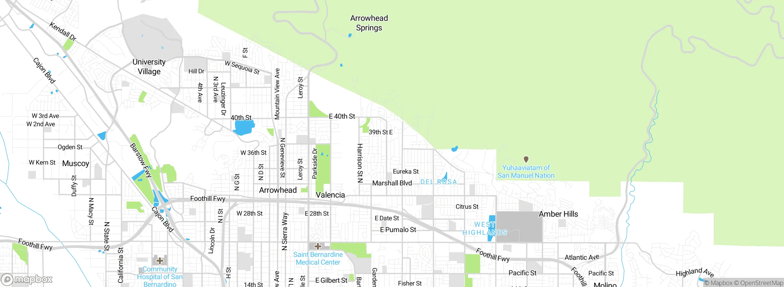 Map showing approximate location