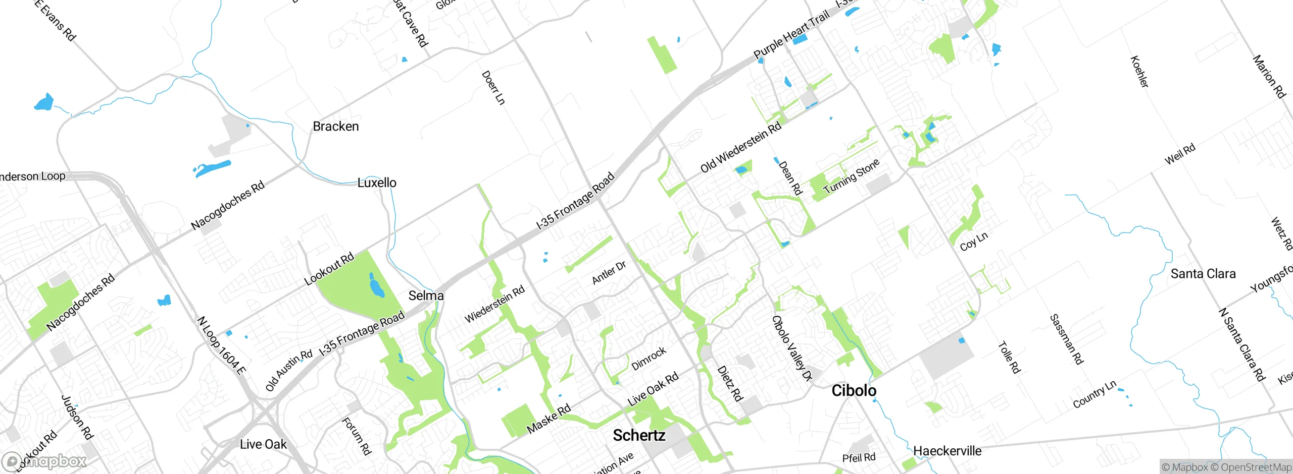 Map showing approximate location