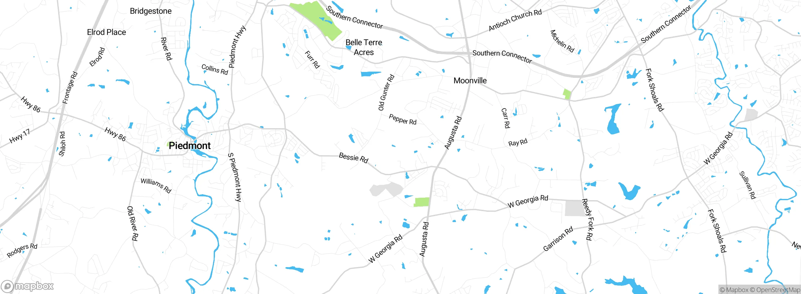 Map showing approximate location