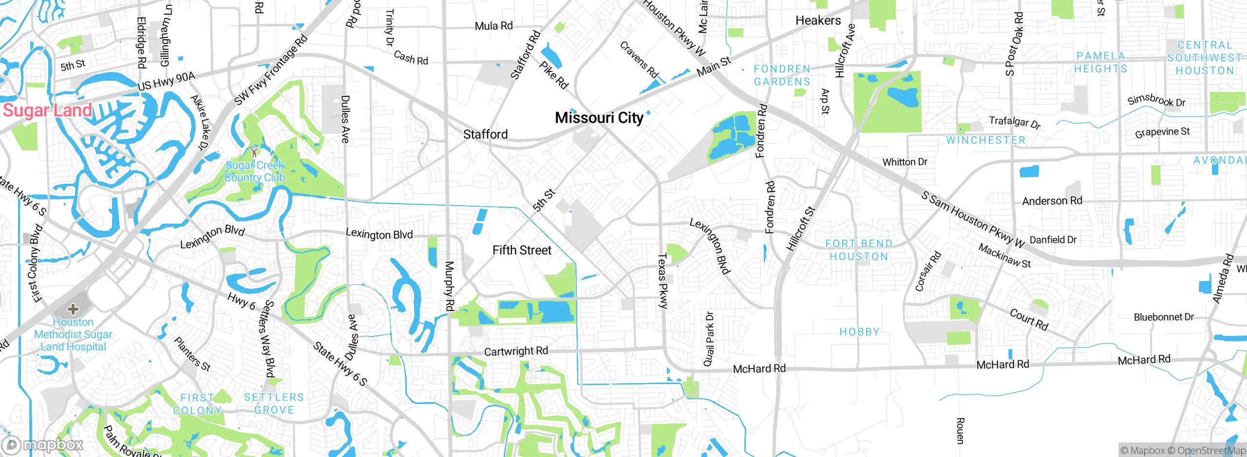 Map showing approximate location