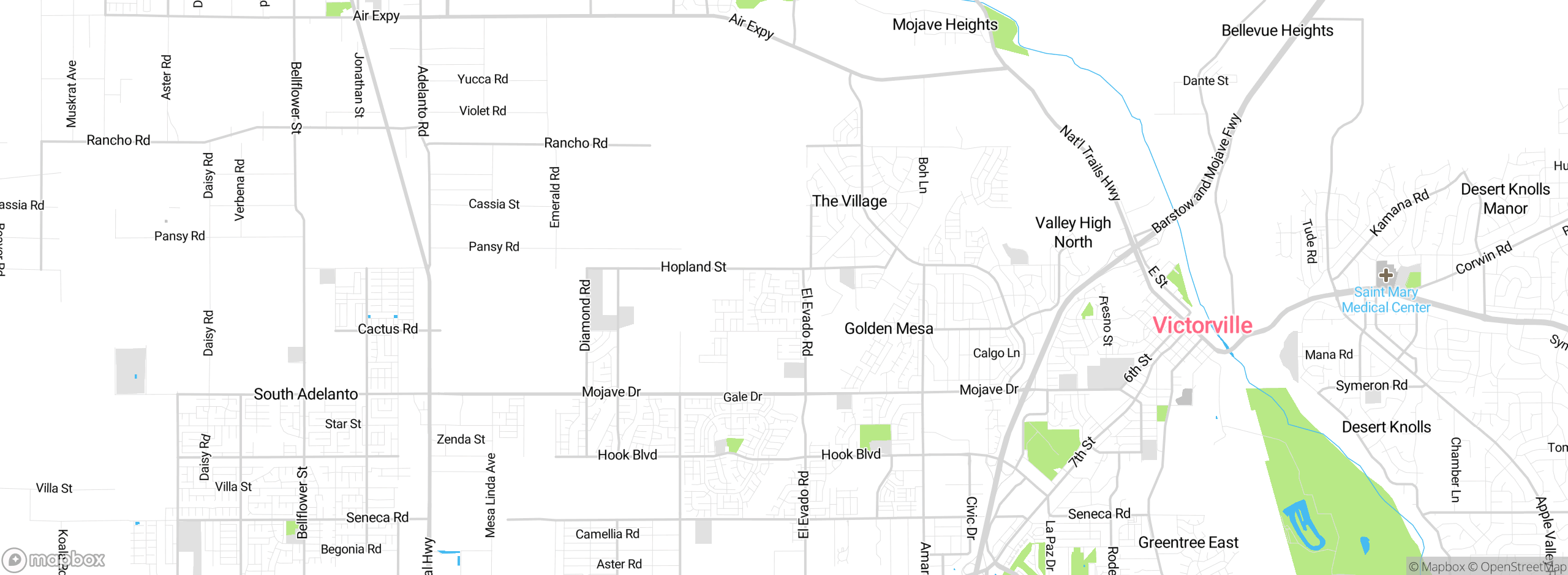 Map showing approximate location