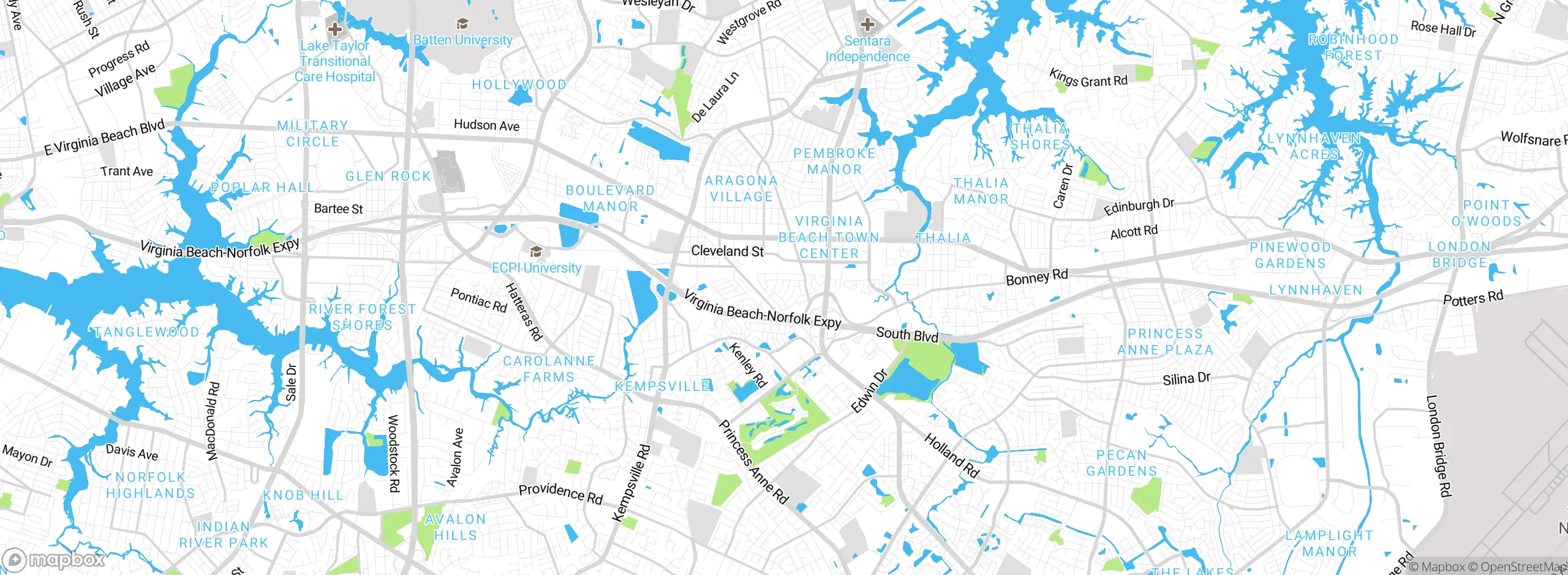 Map showing approximate location