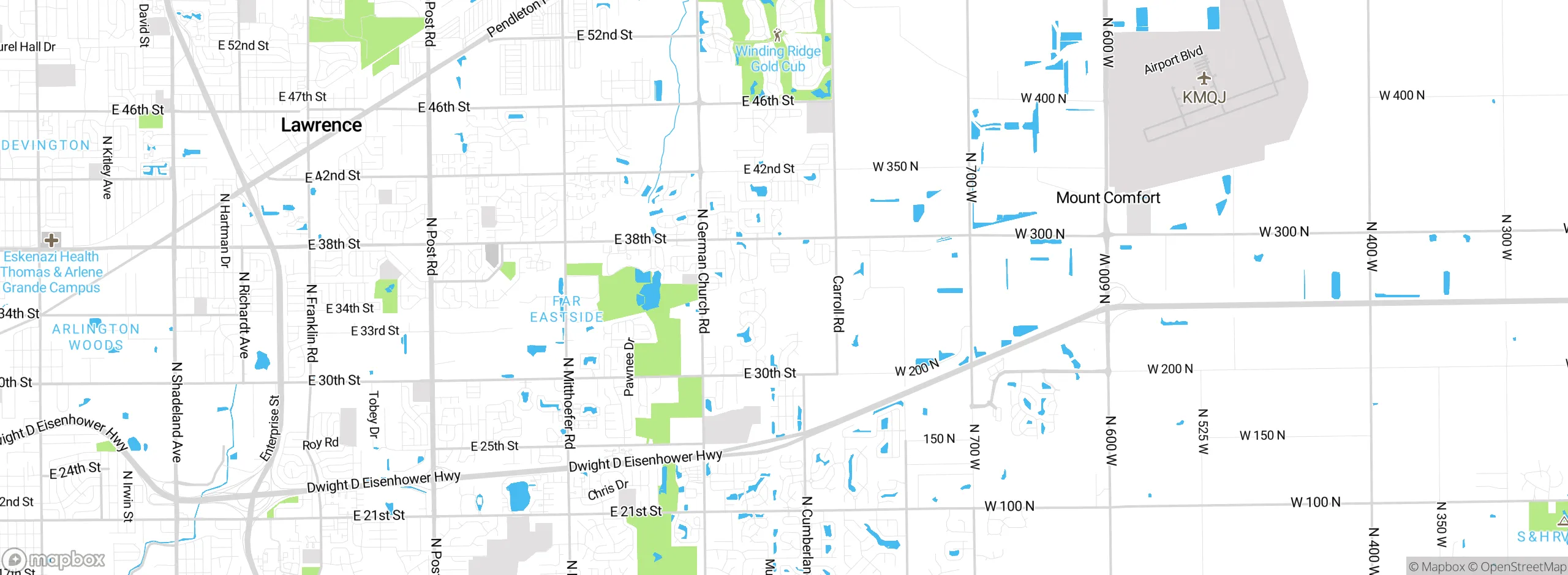 Map showing approximate location
