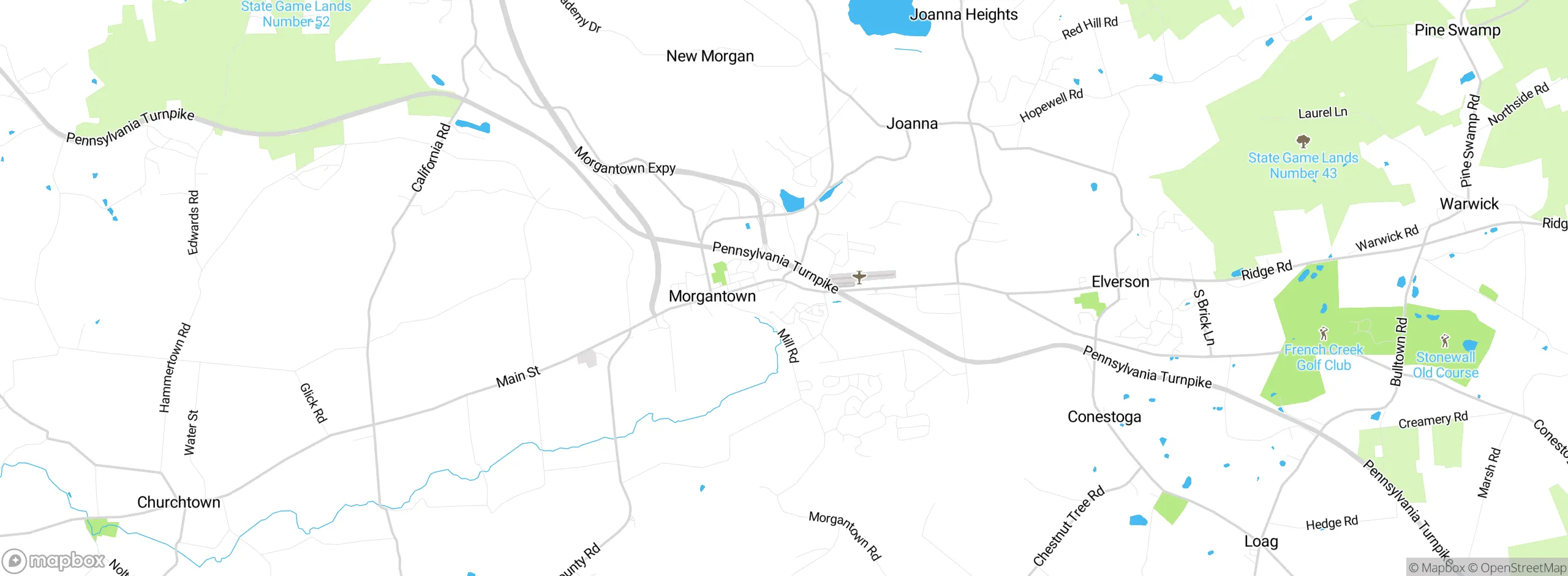 Map showing approximate location