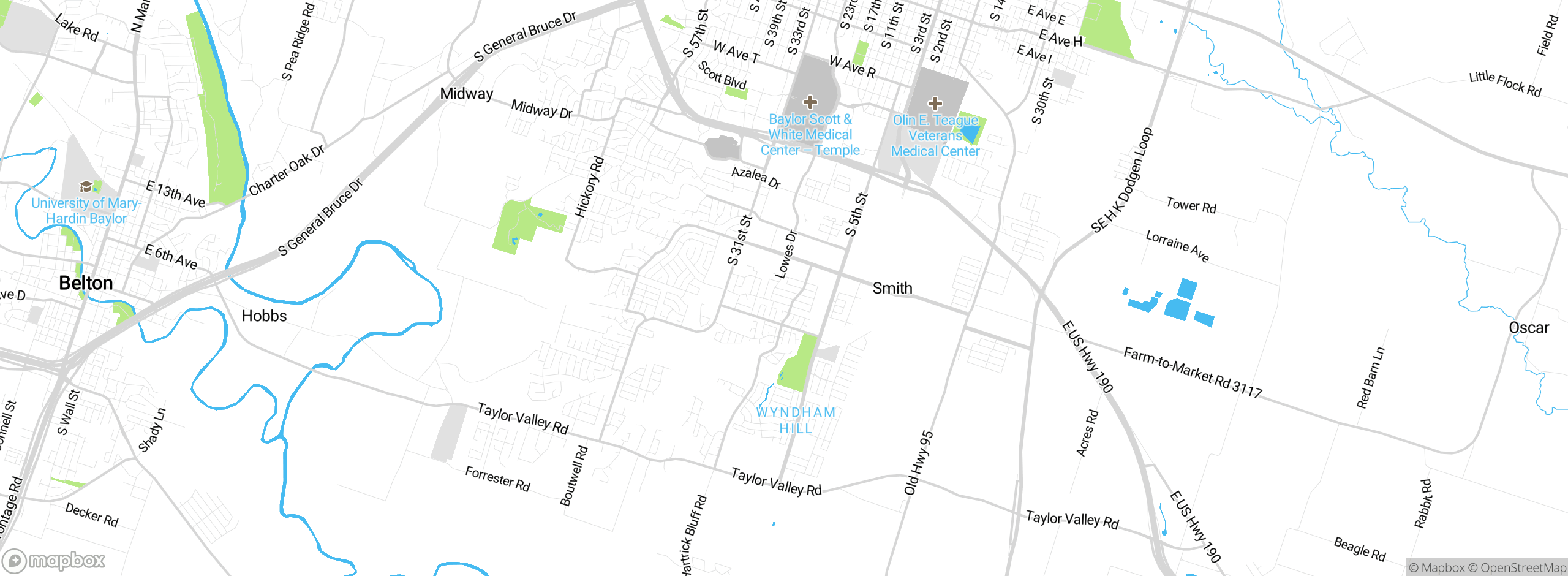 Map showing approximate location