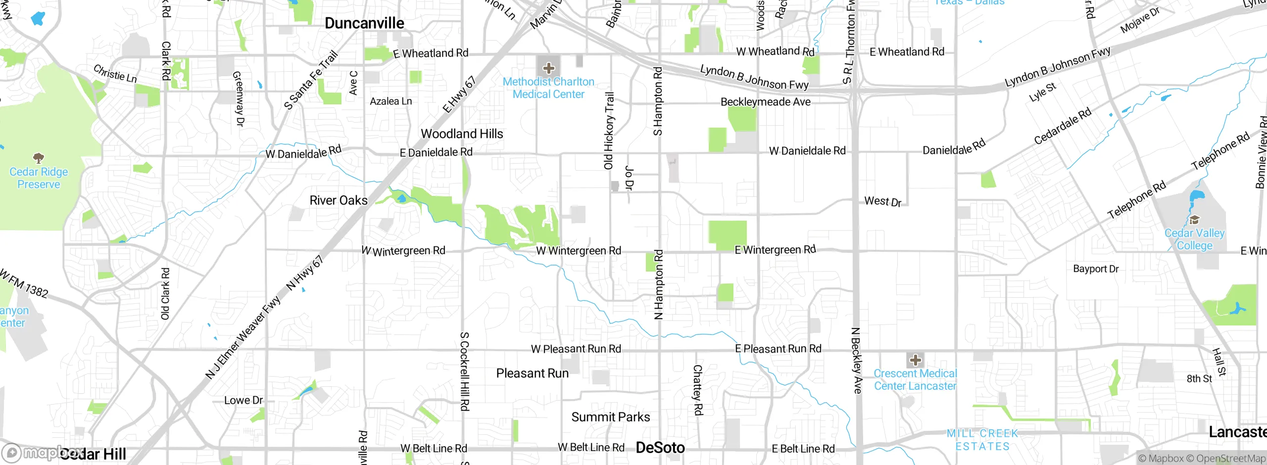 Map showing approximate location