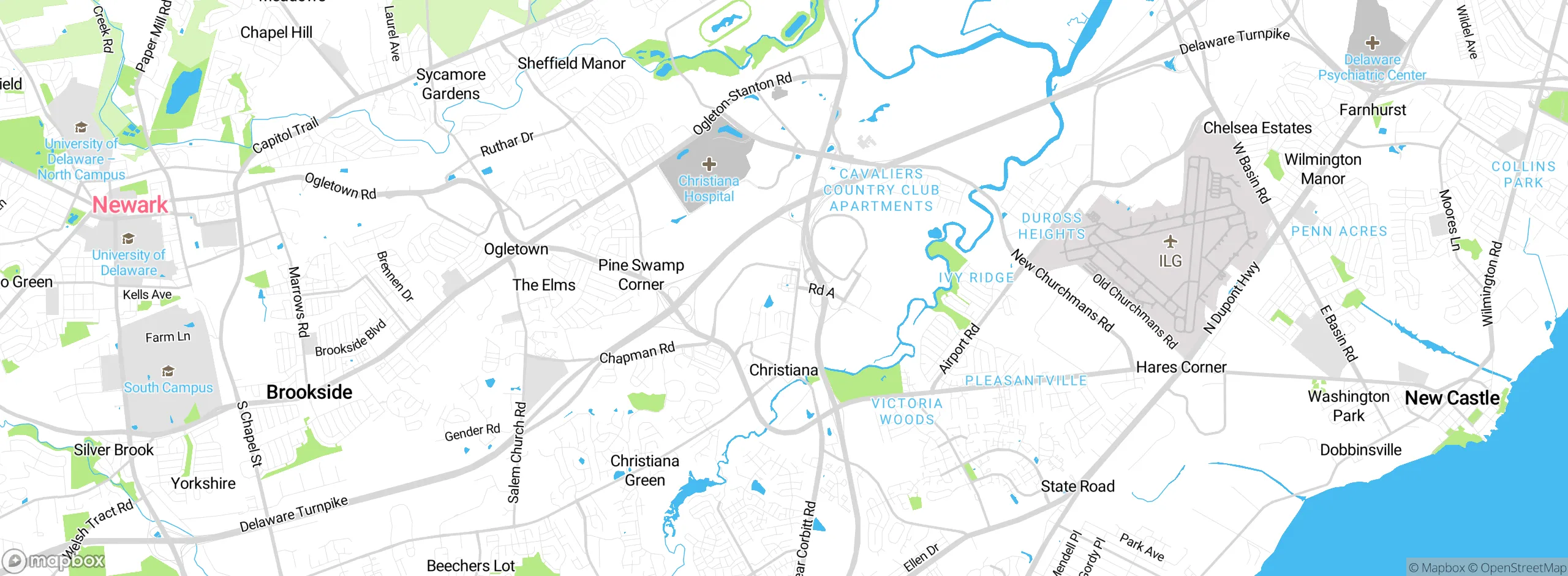 Map showing approximate location