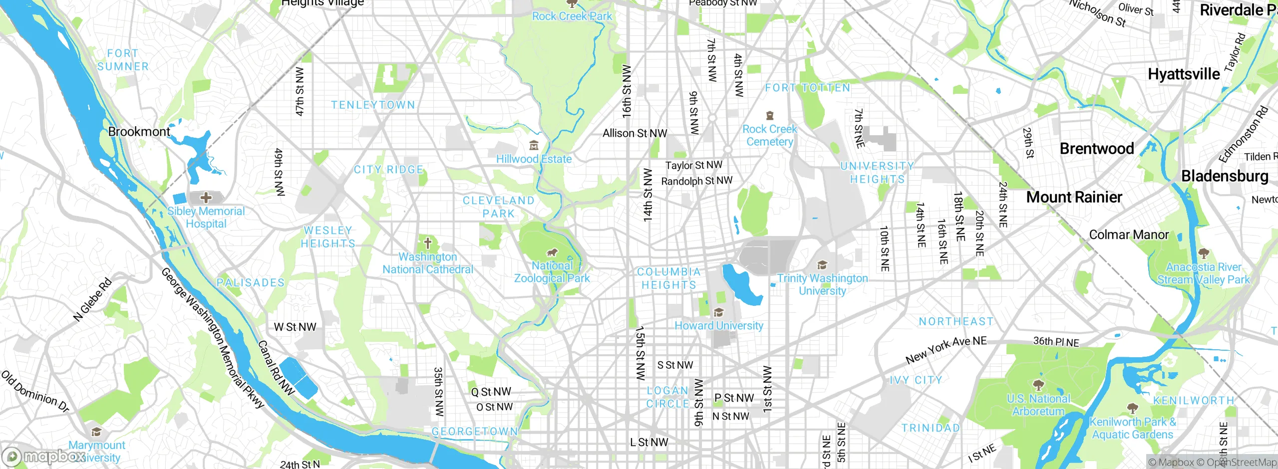 Map showing approximate location