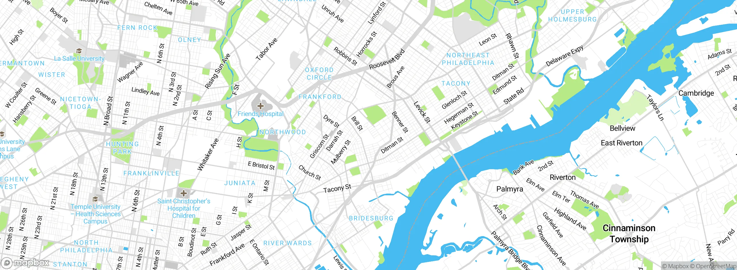 Map showing approximate location