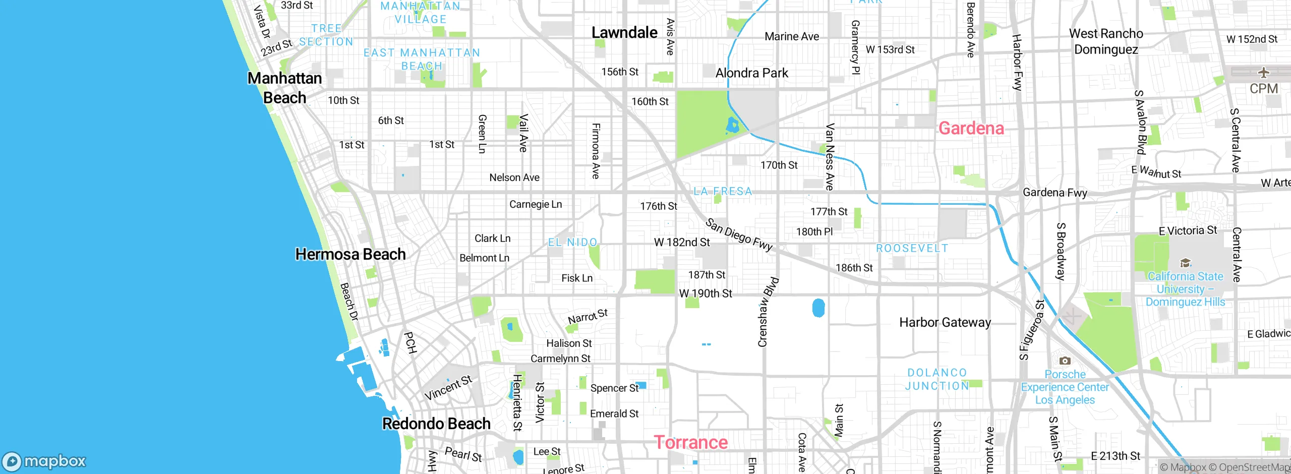 Map showing approximate location