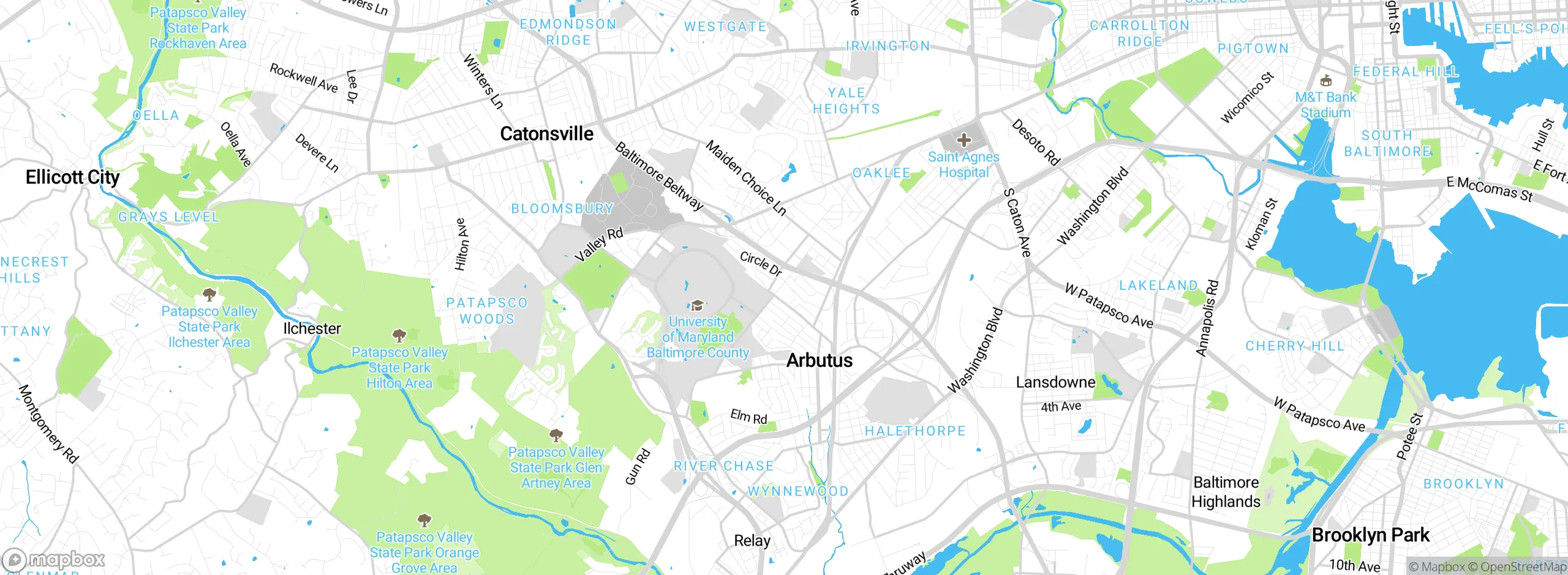 Map showing approximate location