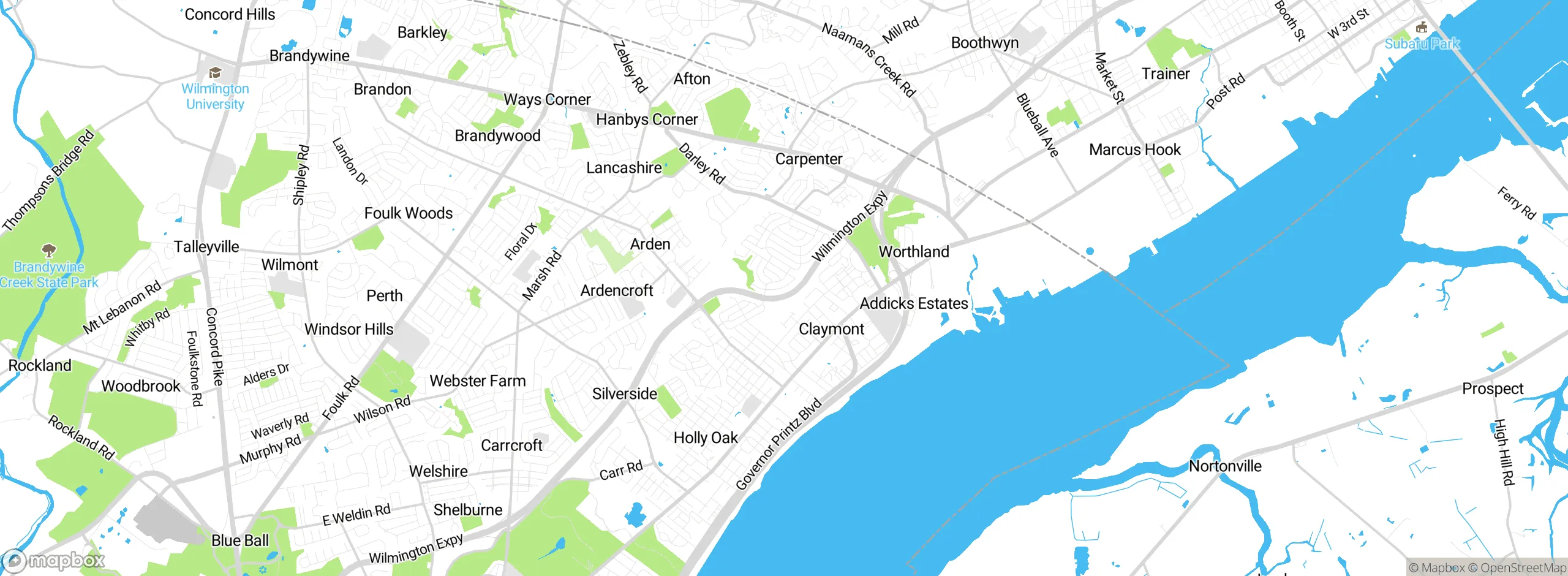 Map showing approximate location