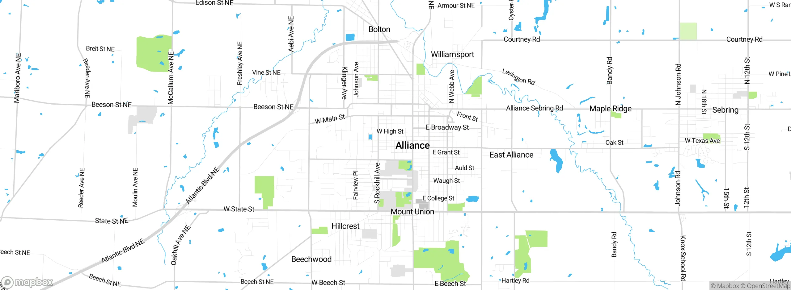Map showing approximate location