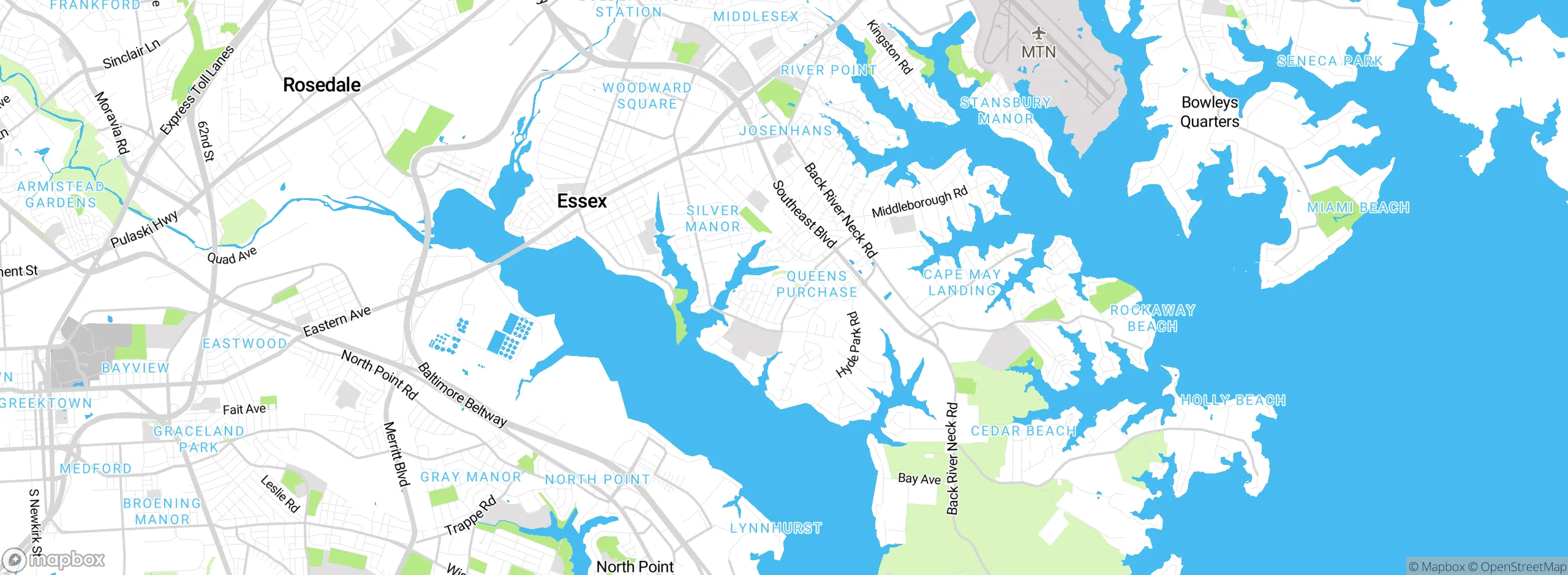 Map showing approximate location