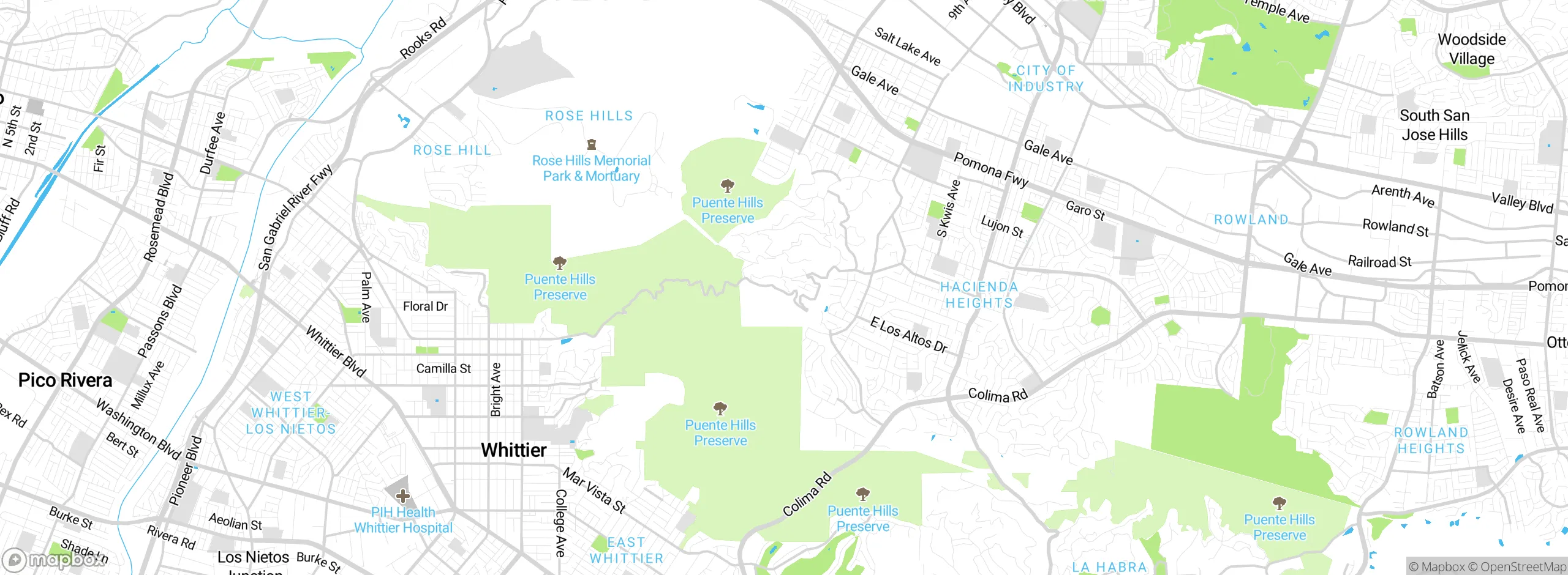 Map showing approximate location