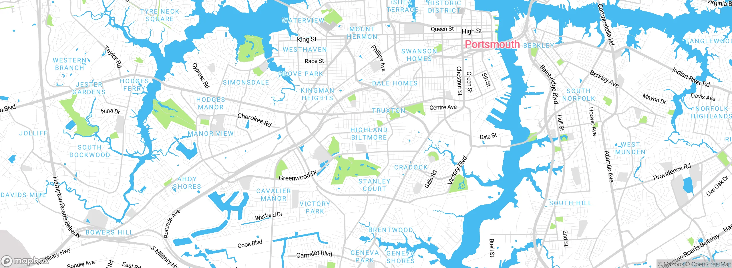 Map showing approximate location