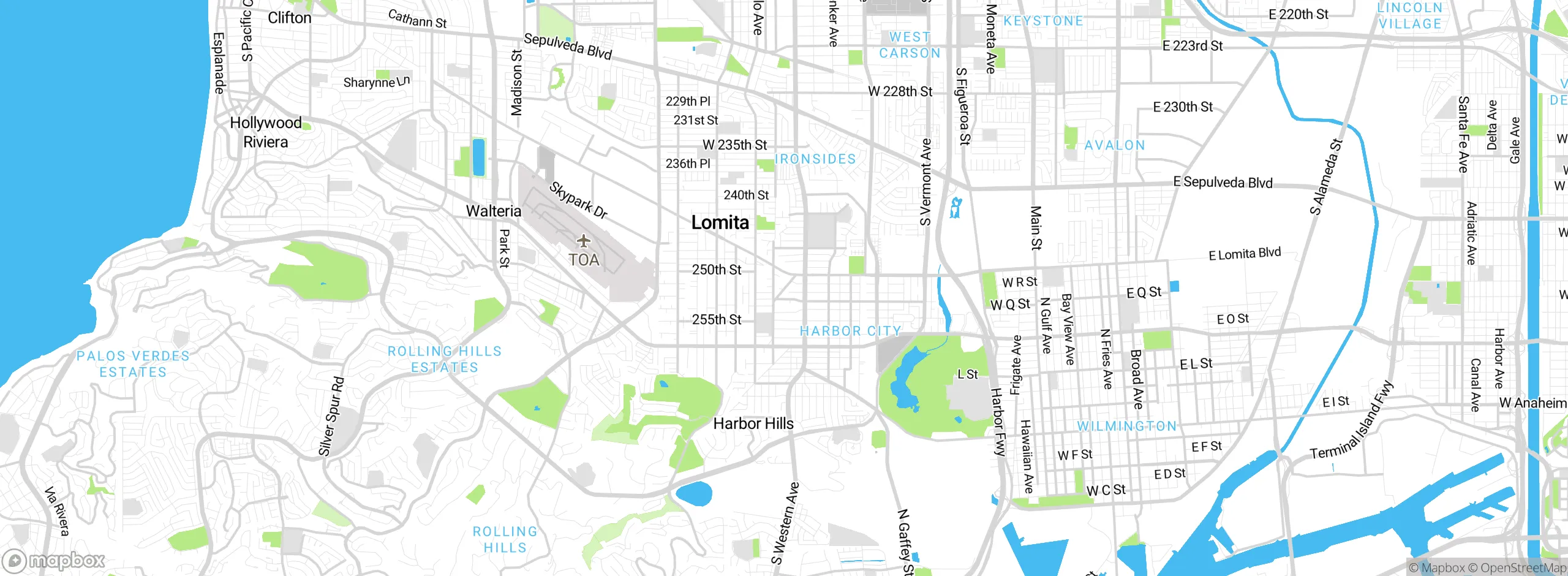 Map showing approximate location