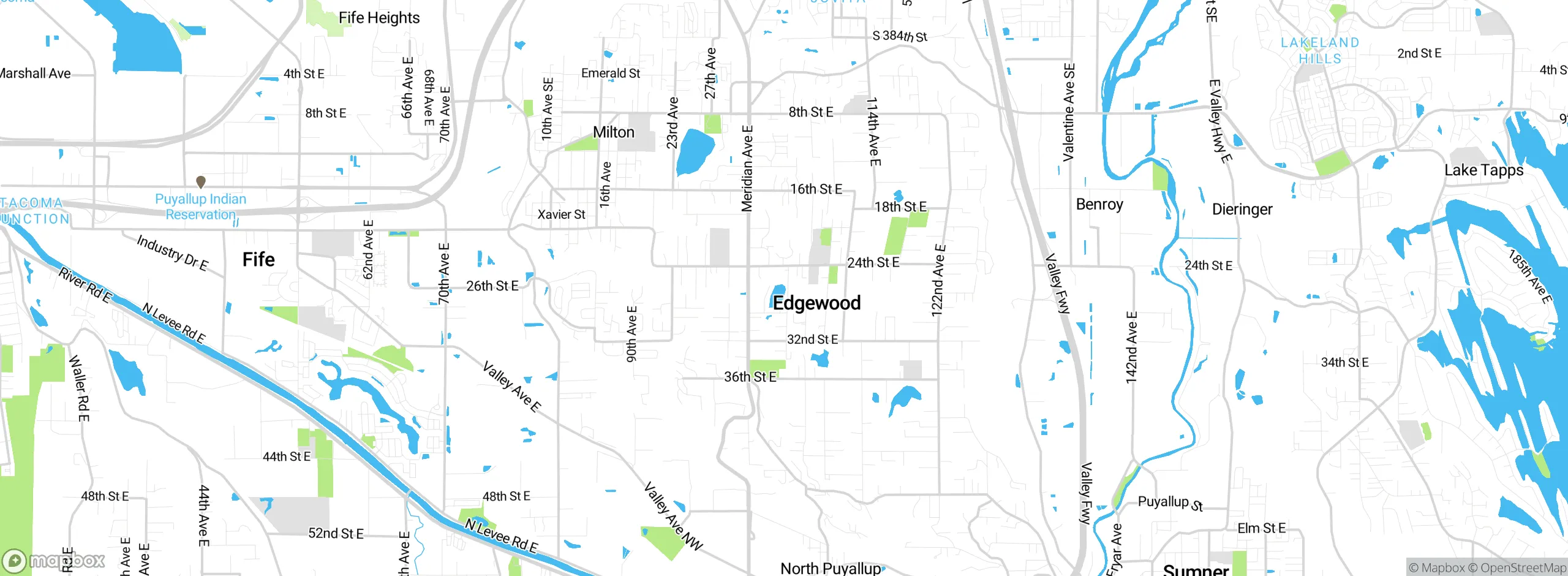 Map showing approximate location