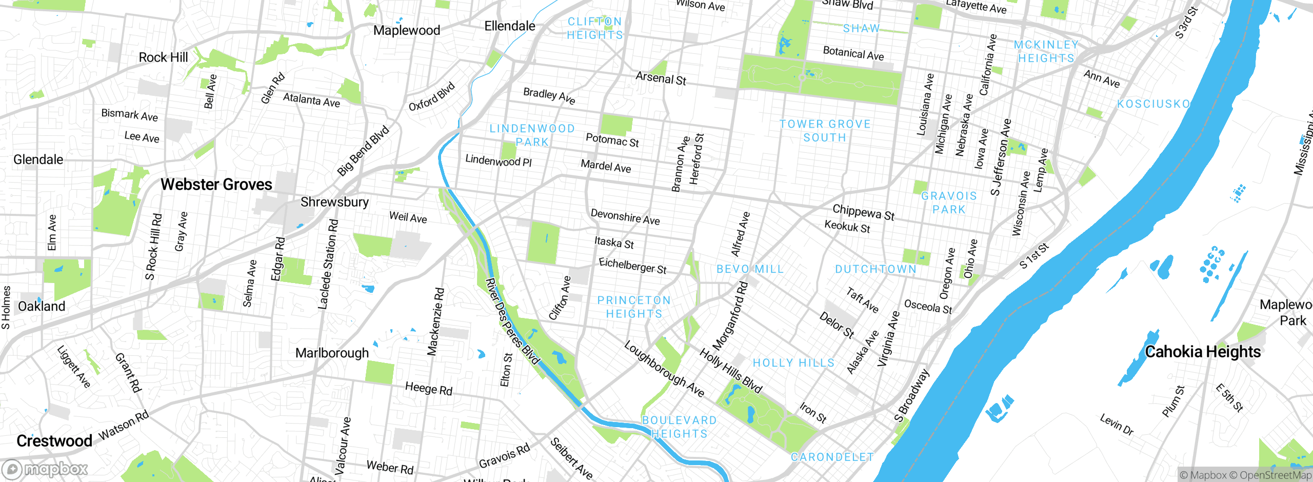 Map showing approximate location